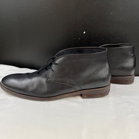 Moretti Black Label Glen Men\'s Black Leather Oxfords Size 12D SKU 6102 main image 5